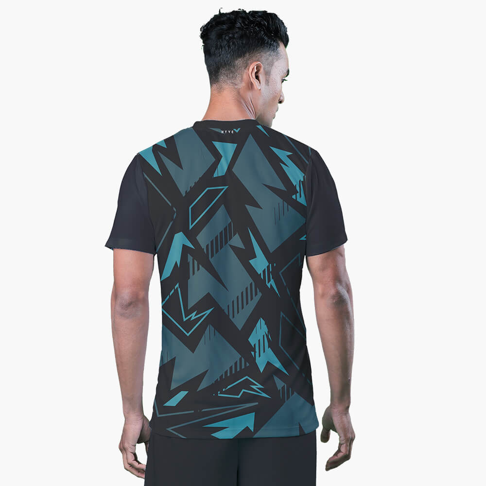 Grab Online Now Hyve Blue Wingers Custom Football Dry-fit Tshirt for Men