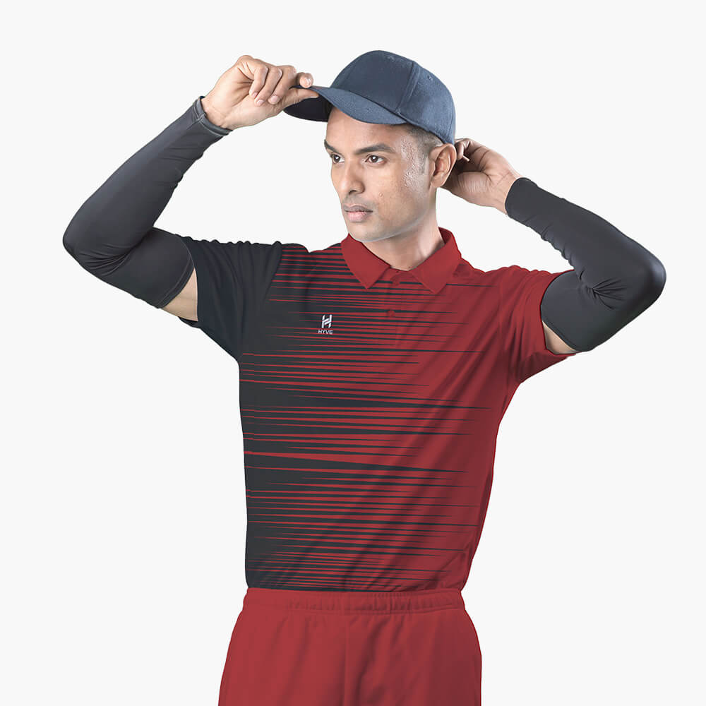 Shop New Arrival: Hyve Zooter Red Custom Cricket Uniform Jersey